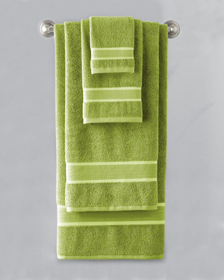 Luxury 100% Cotton Towel Parrot Green