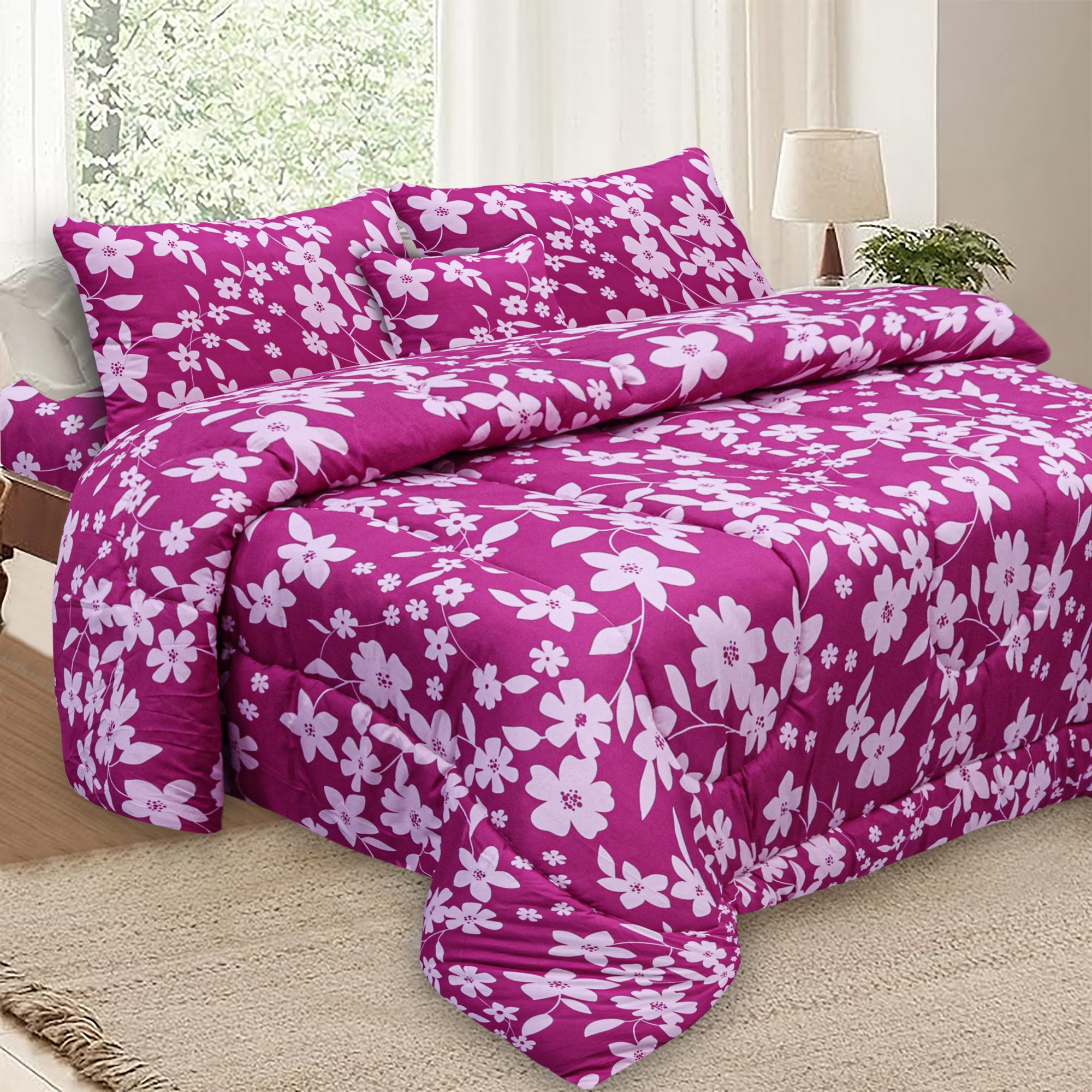 Abosbeet floral 3 Piece Comforter Set