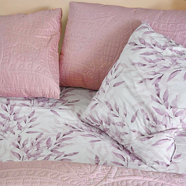 Pink 5 Pieces 100% Microfiber Bedspread