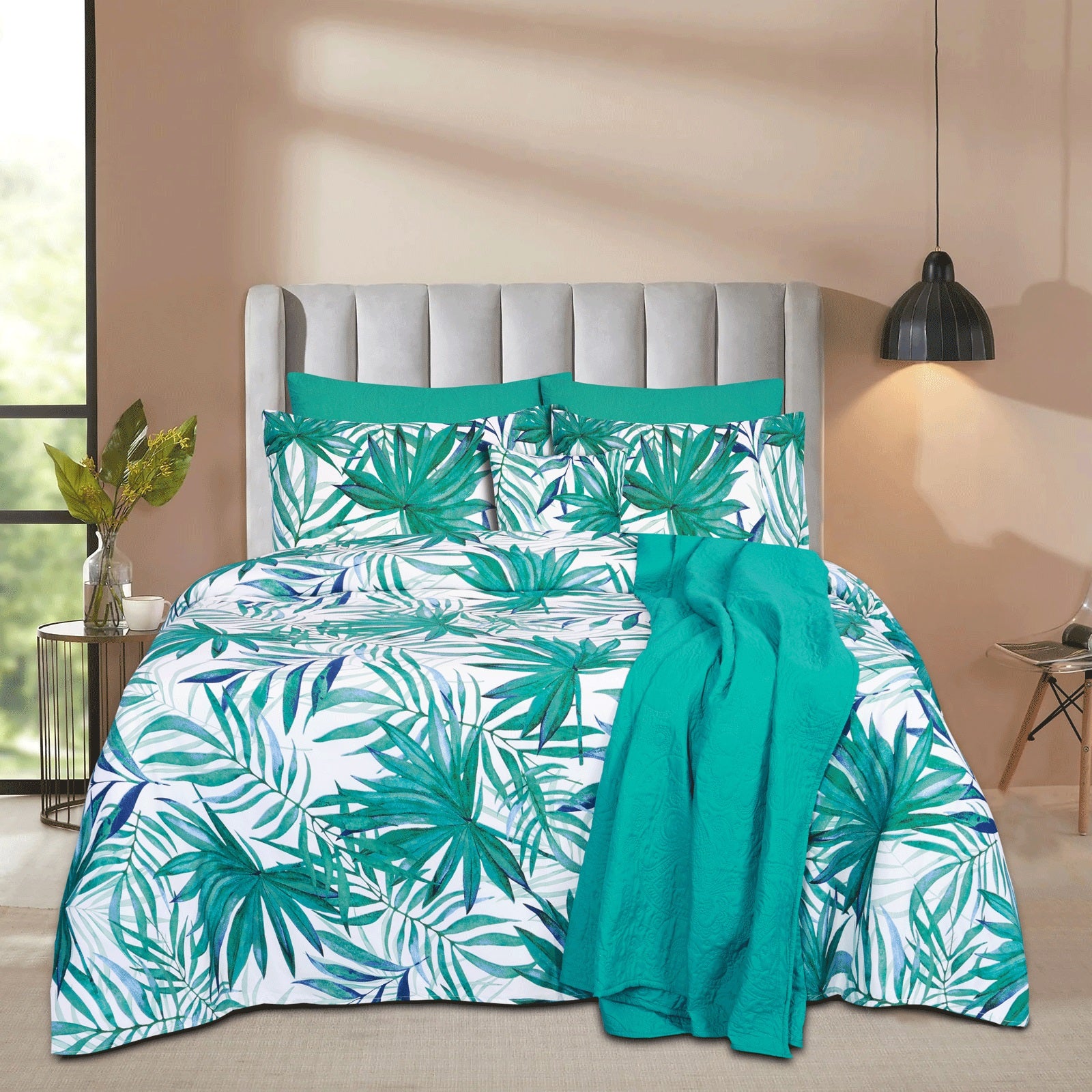 Paradise Dew  Microfiber 5Pcs Complete Bedding Set