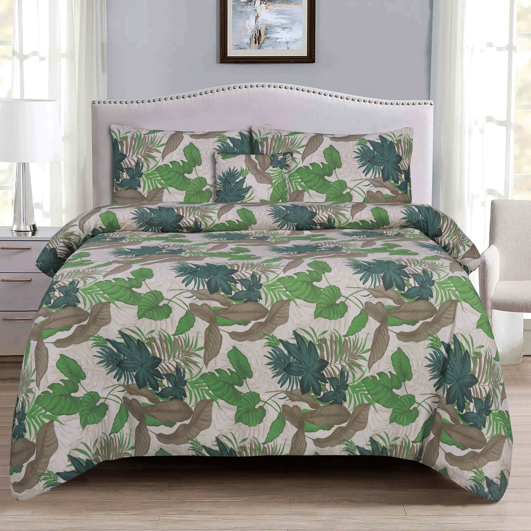 Willow Microfiber 5Pcs Complete Bedding Set