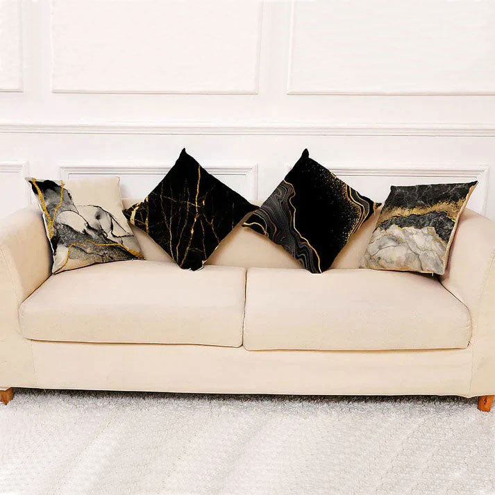 Marble Pattern Cushion Covers (Pack of 4)