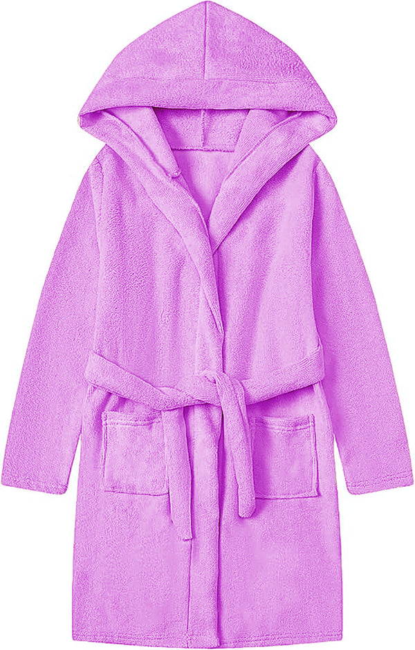 Kids Bathrobes| Purple color 100 % Combed cotton 400 GSM Terry
