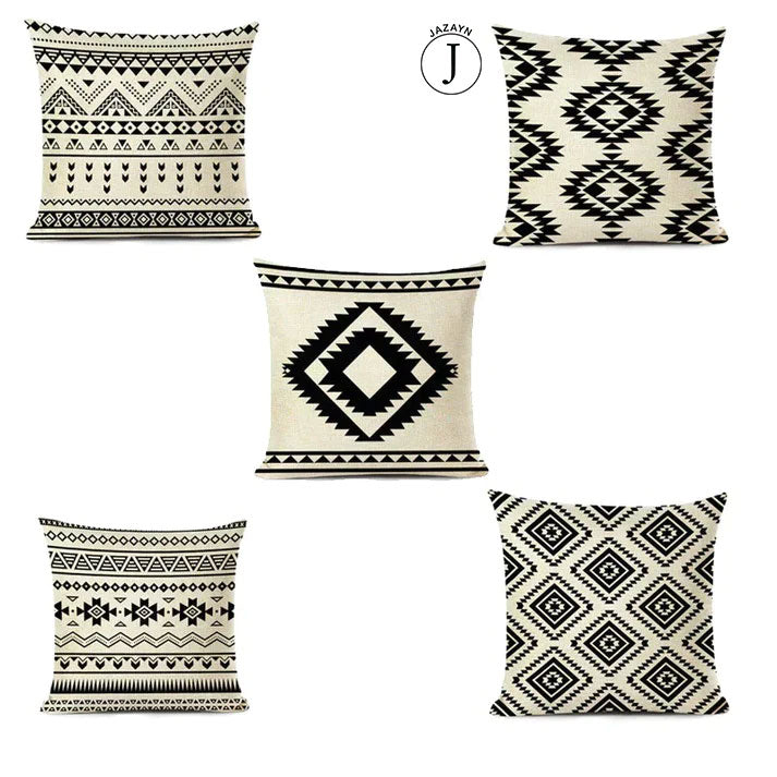 RETRO ETHNIC CUSHION COVERS (PACK OF 5)