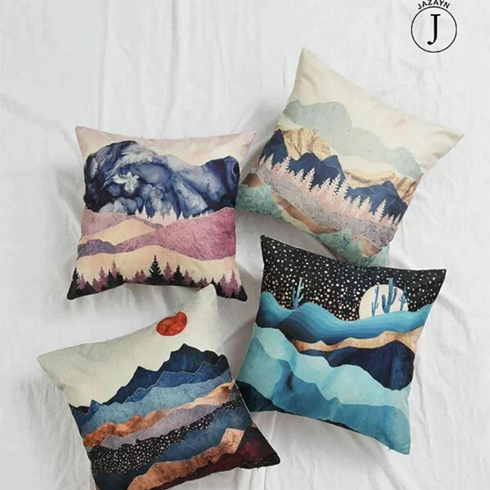 Twilight Landscape Cushion Covers (Pack of 4)