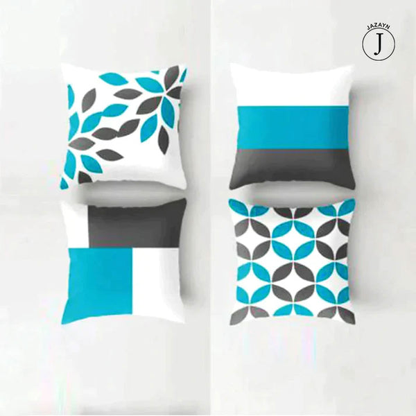 BLUE CUSHION COVER (PACK OF 4)