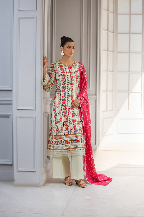 Muse 3 Piece Lawn Printed Suit