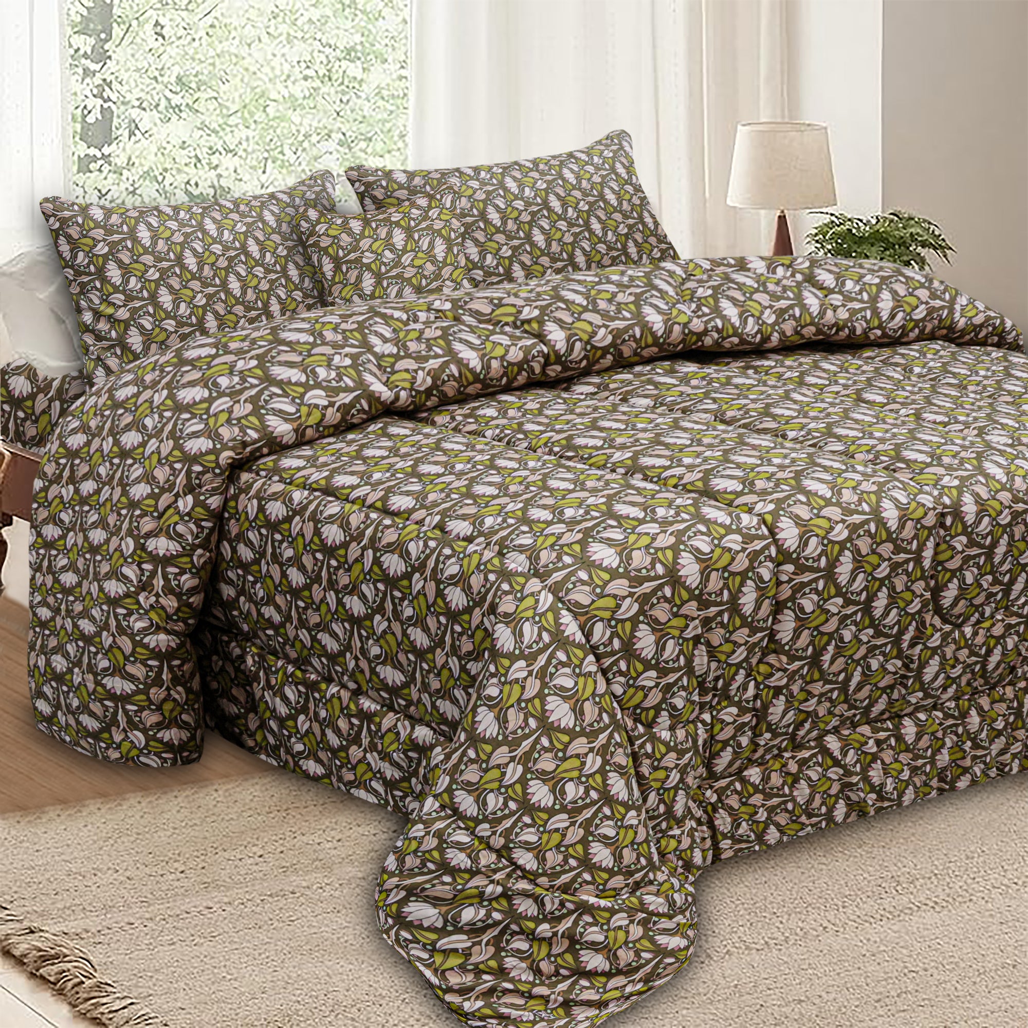 Paisley Floral 3 Piece Comforter Set