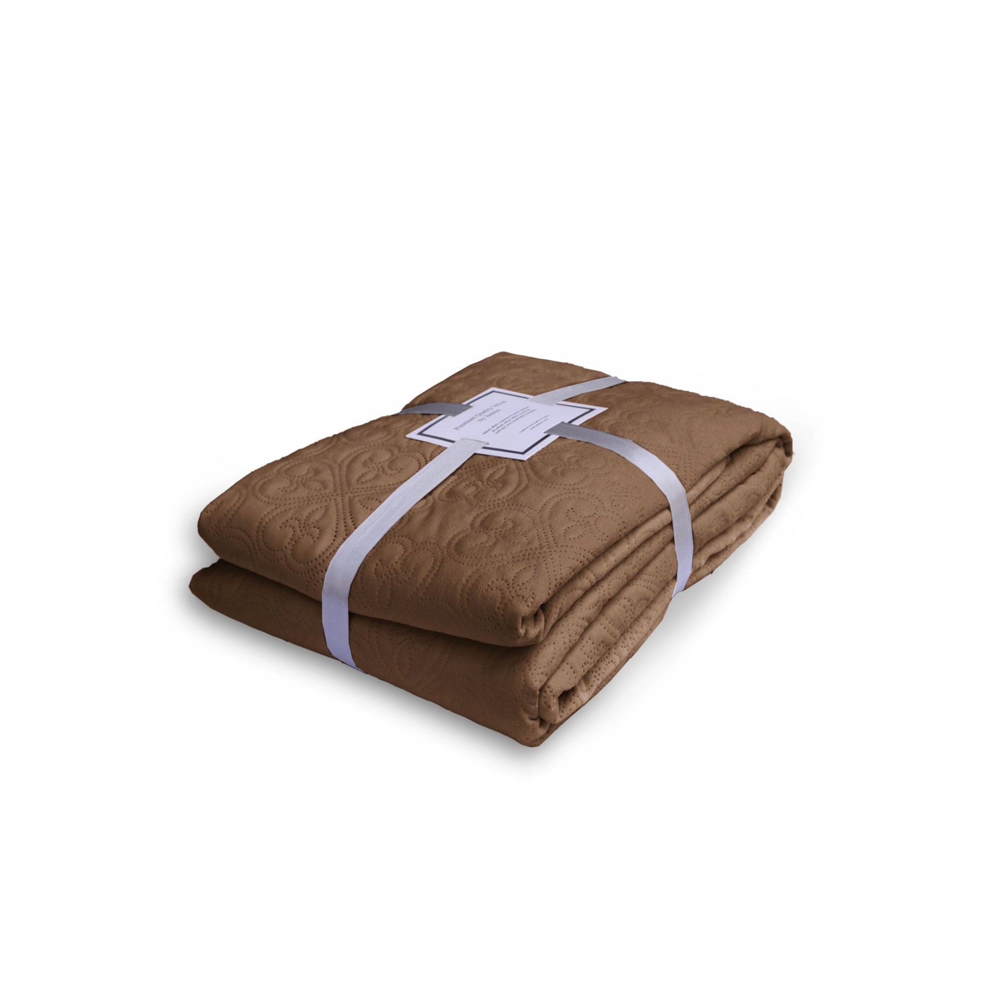 Luxury Brown Velvet Bedspread