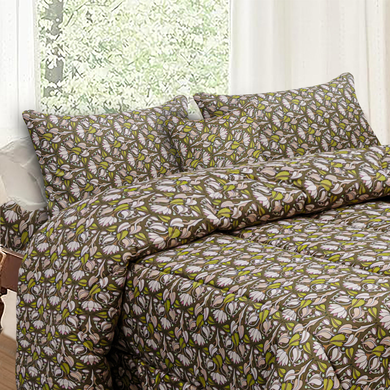 Paisley Floral 3 Piece Comforter Set