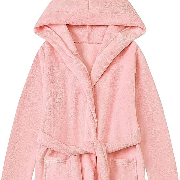 Kids Bathrobes| Pink color 100 % Combed cotton 400 GSM Terry