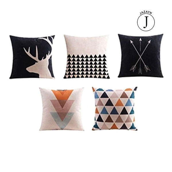 Black & White Cushion cover (Pack of 5)