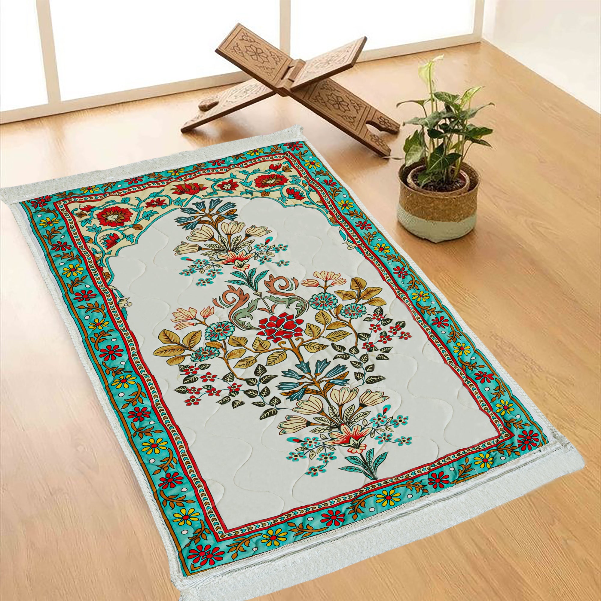 Velvet Prayer Mat Printed Jai Namaz Zink