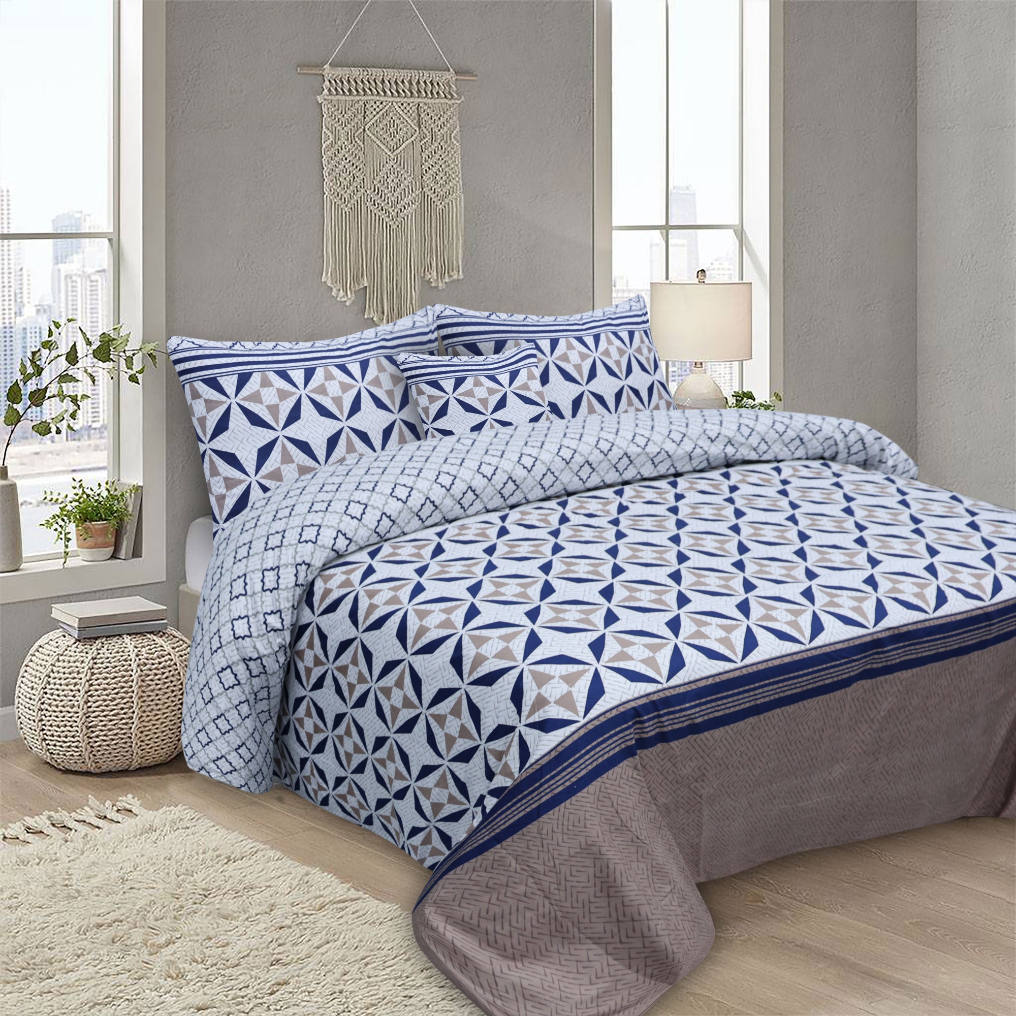 Alligo Microfiber Printed Duvet Cover Set