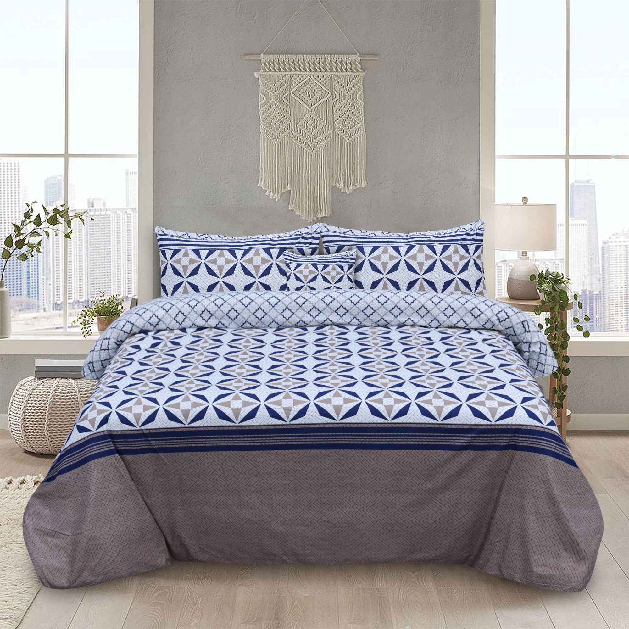 Alligo Microfiber Printed Duvet Cover Set
