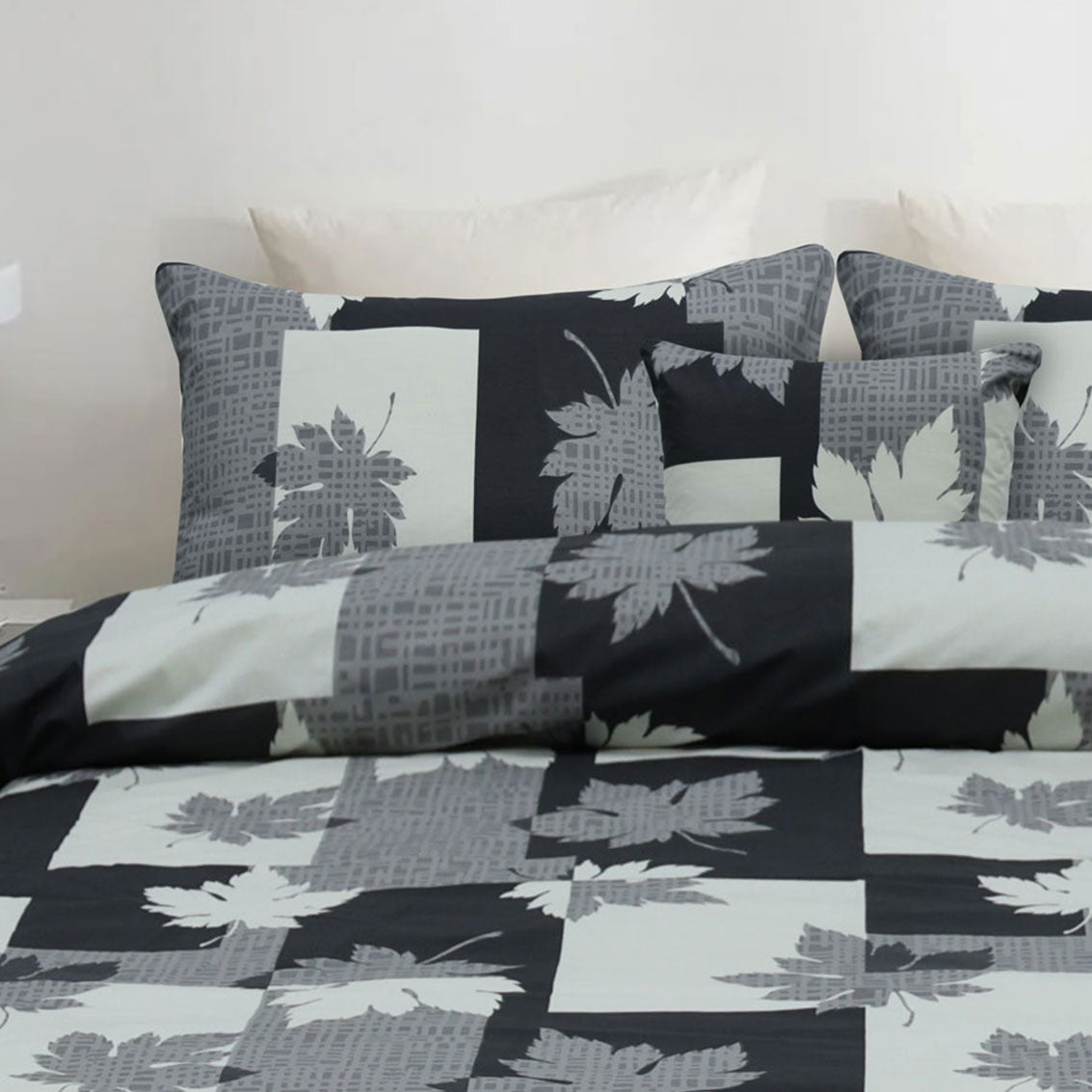 Block Rose Cotton Printed Duvet Cover Set
