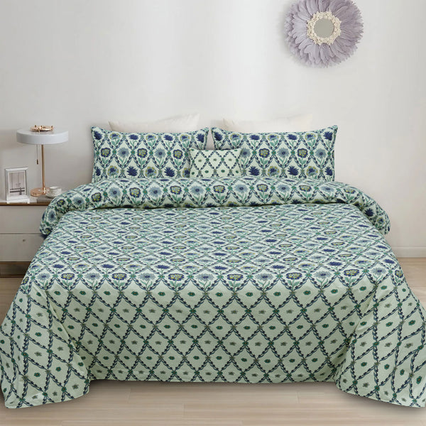 Casa Bonita Cotton Printed Flat Sheet Set