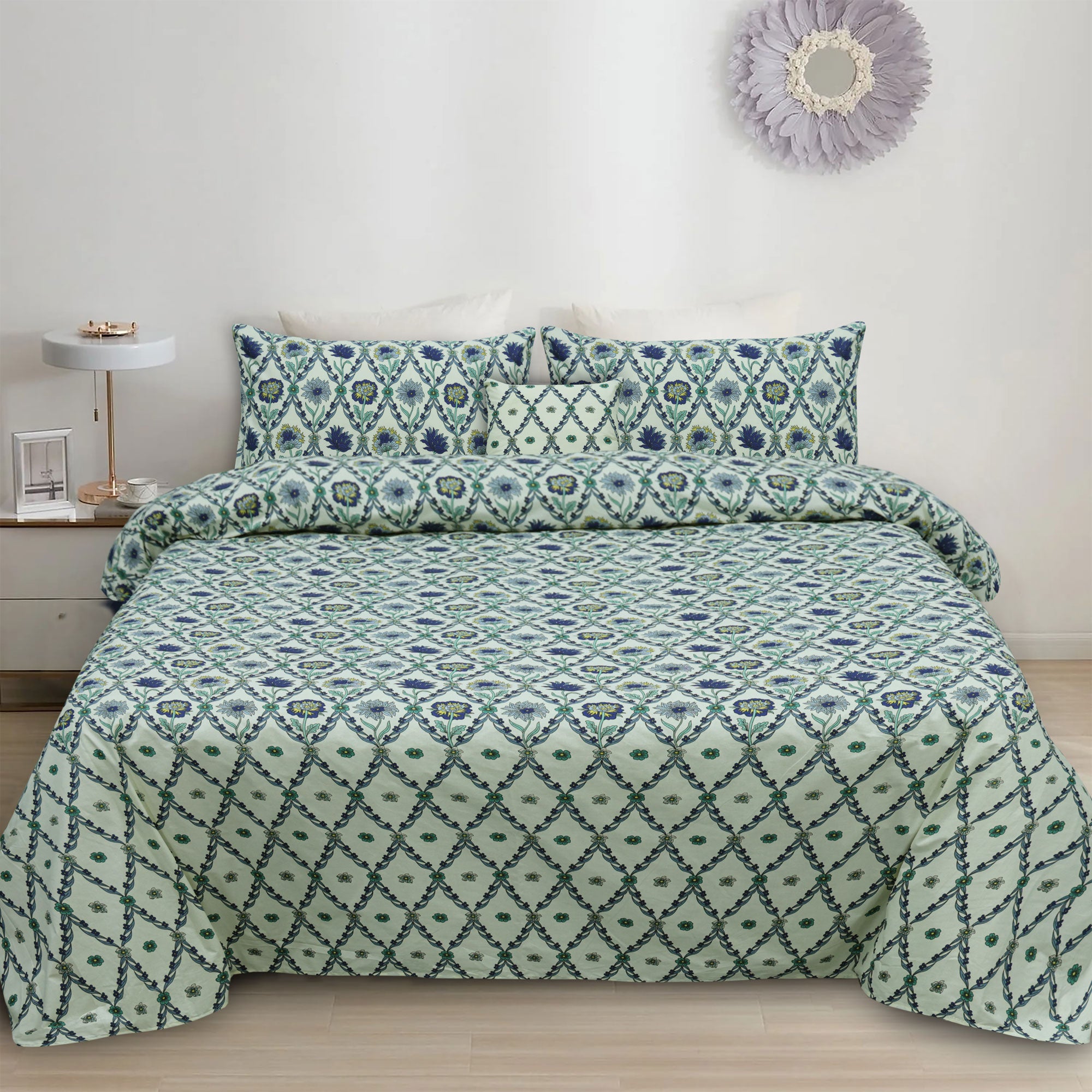 Casa Bonita Cotton 5Pcs Complete Bedding Set