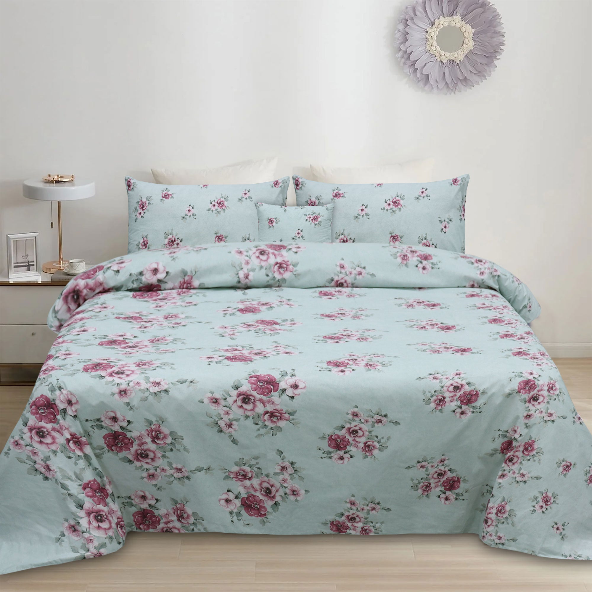 Fadfay Floral Cotton Printed Duvet Cover Set
