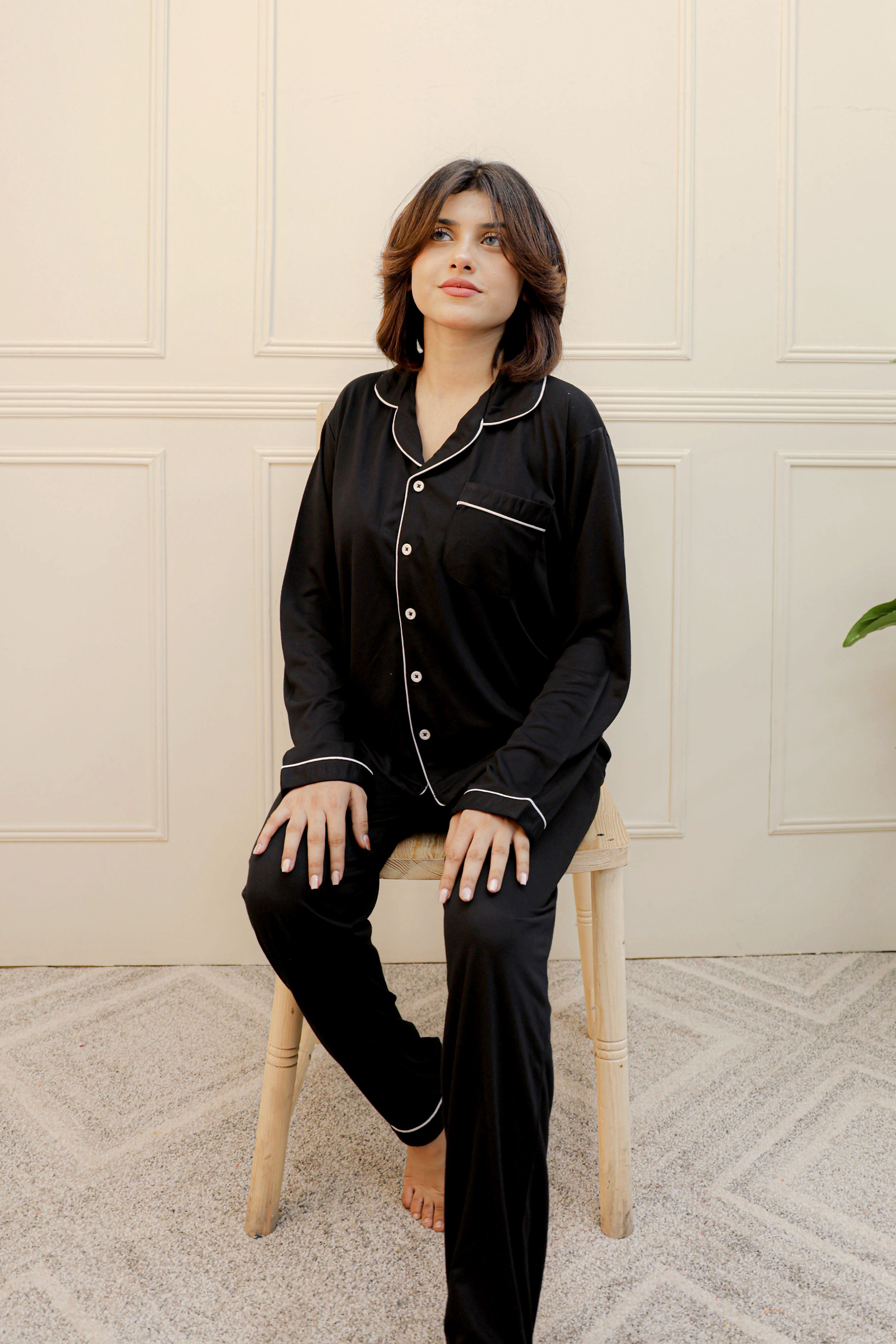 Sleepwear Dark Night Plain Dyed