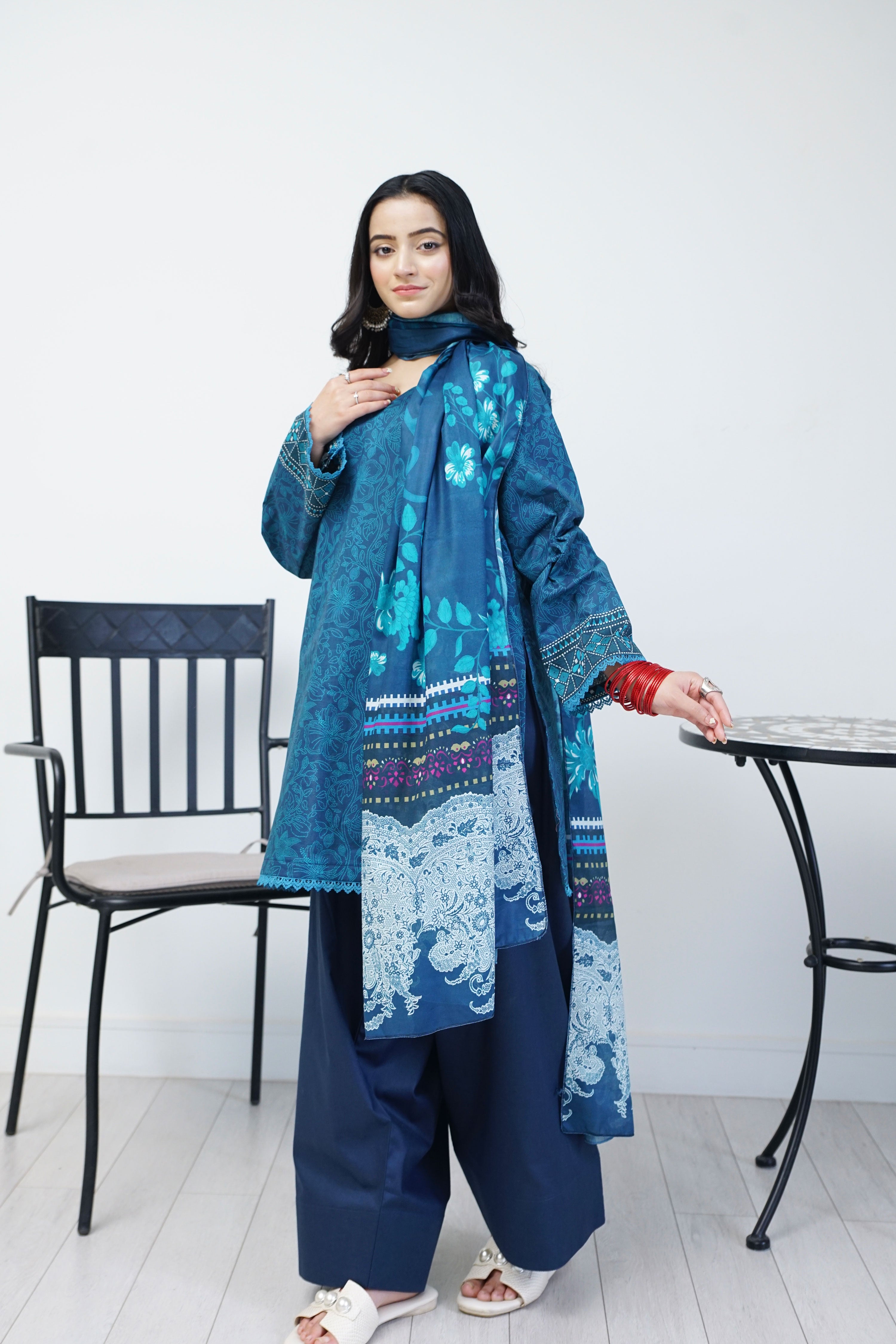 Zaybah 3 Pcs Printed suit