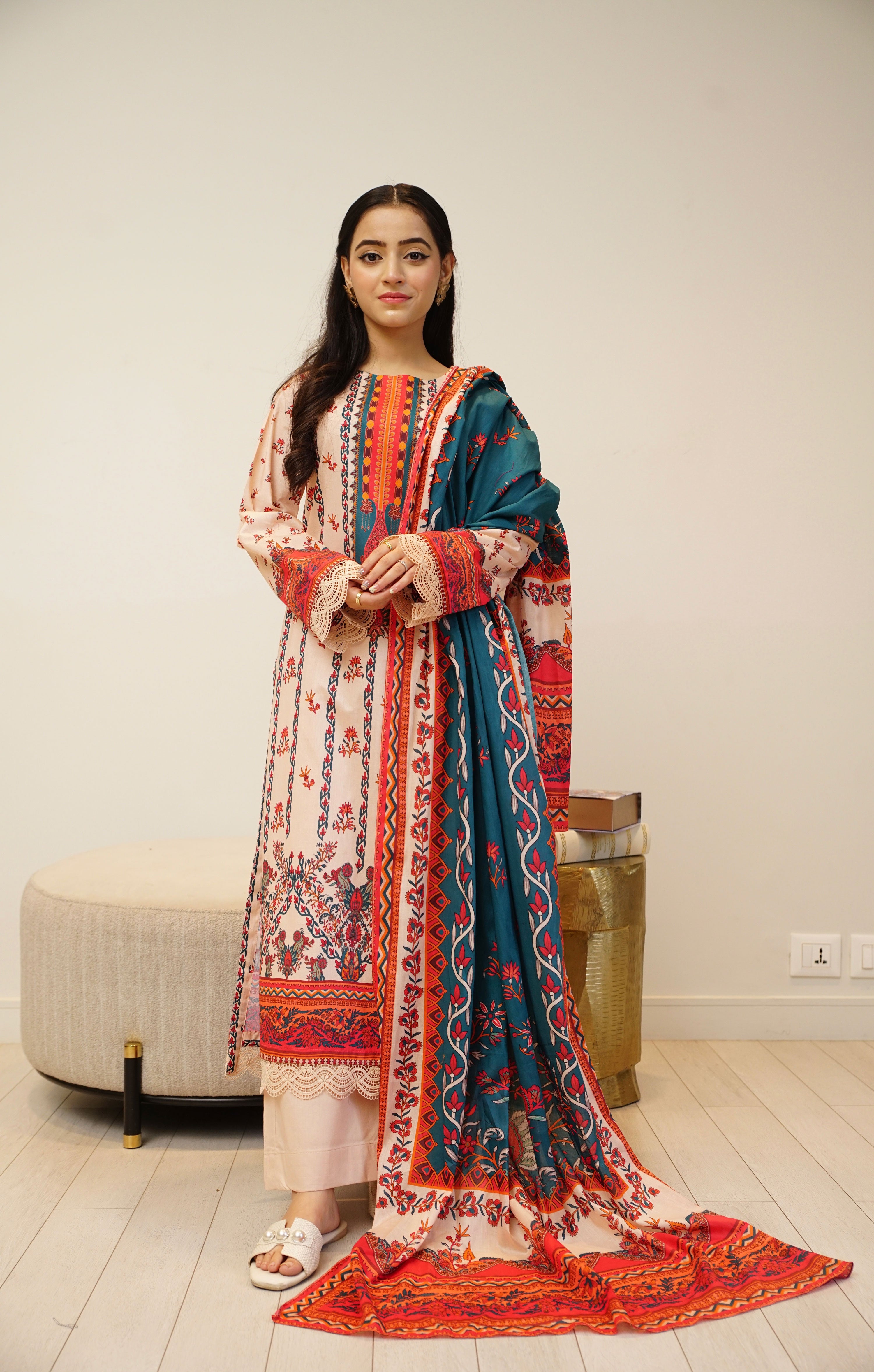 SHEILA 3 Pcs Printed suit