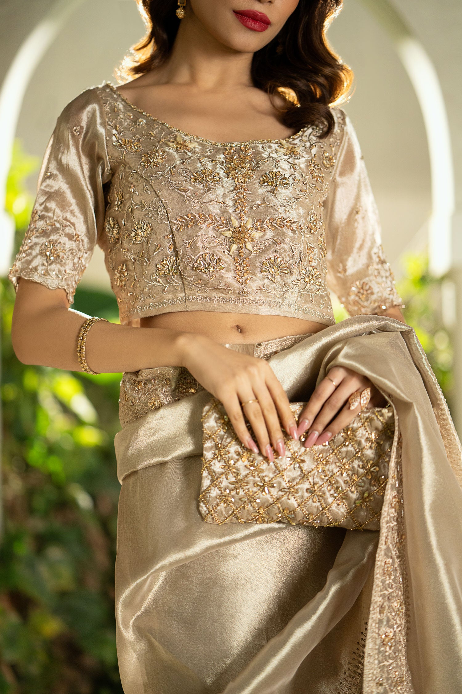 Gold Saree