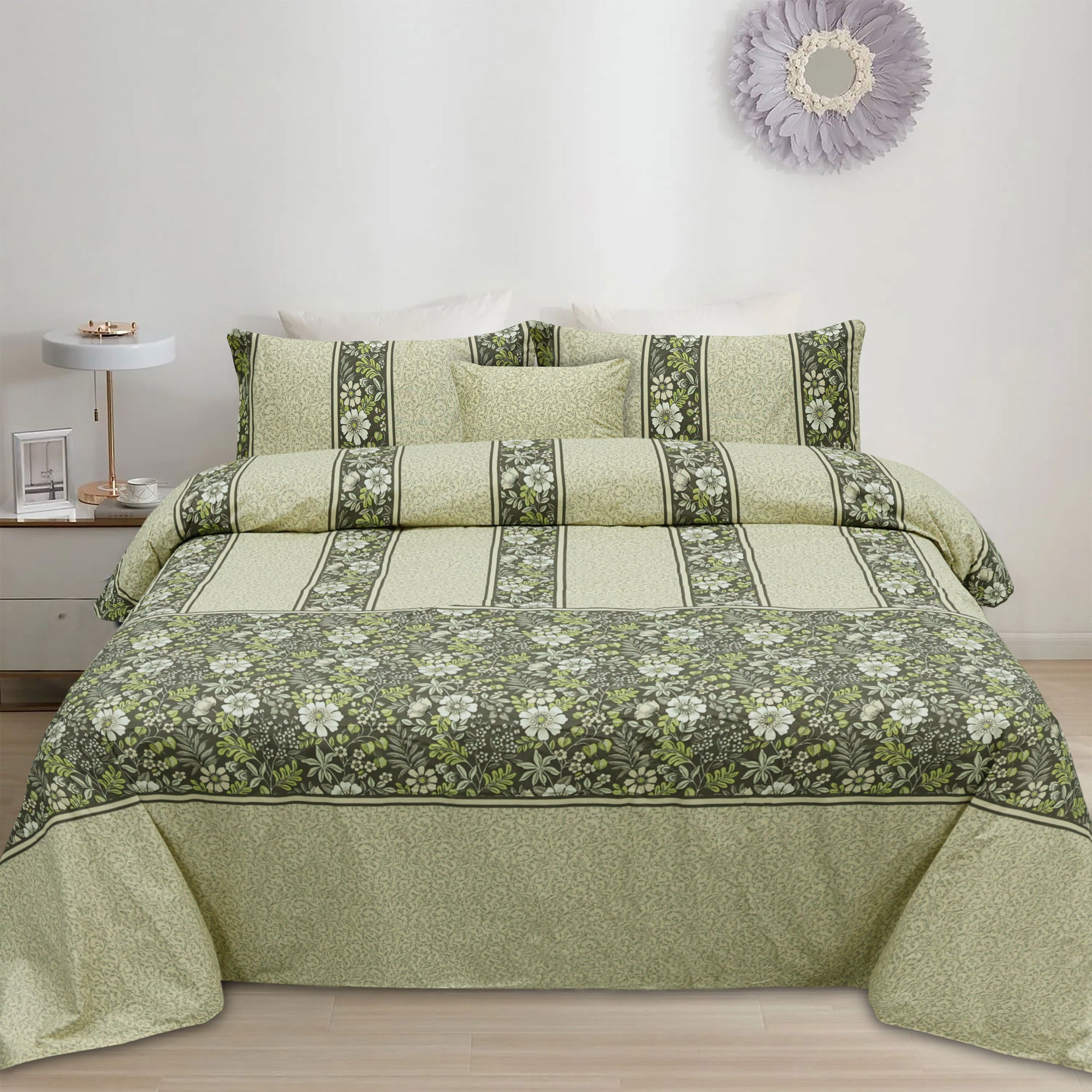 Petaline Cotton Printed Duvet Cover Set