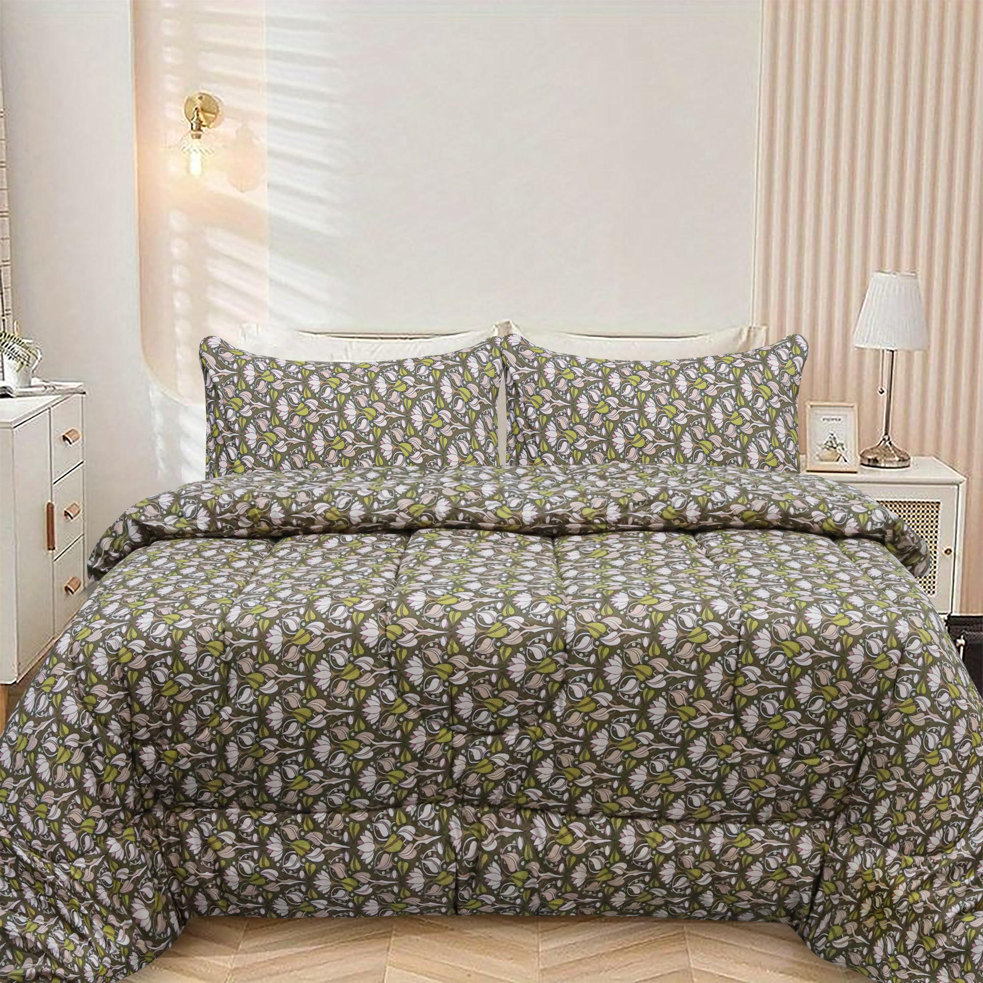 Paisley Floral 3 Piece Comforter Set