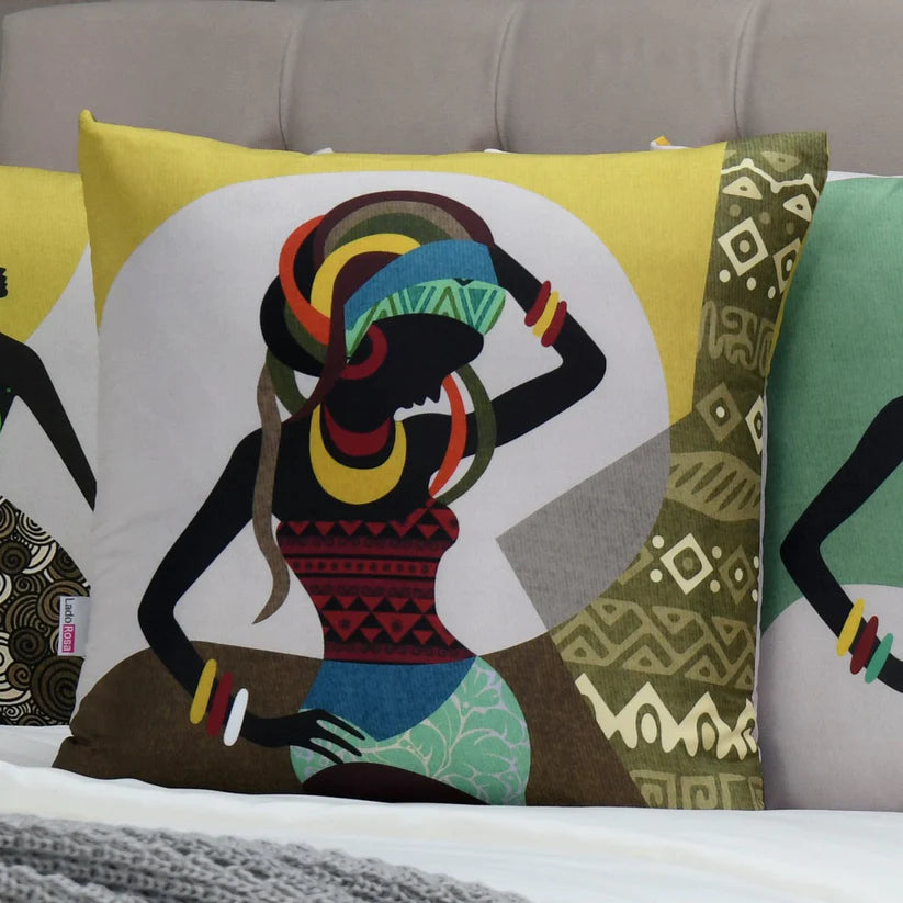 Retro Africa Cushion Covers (Pack of 4)