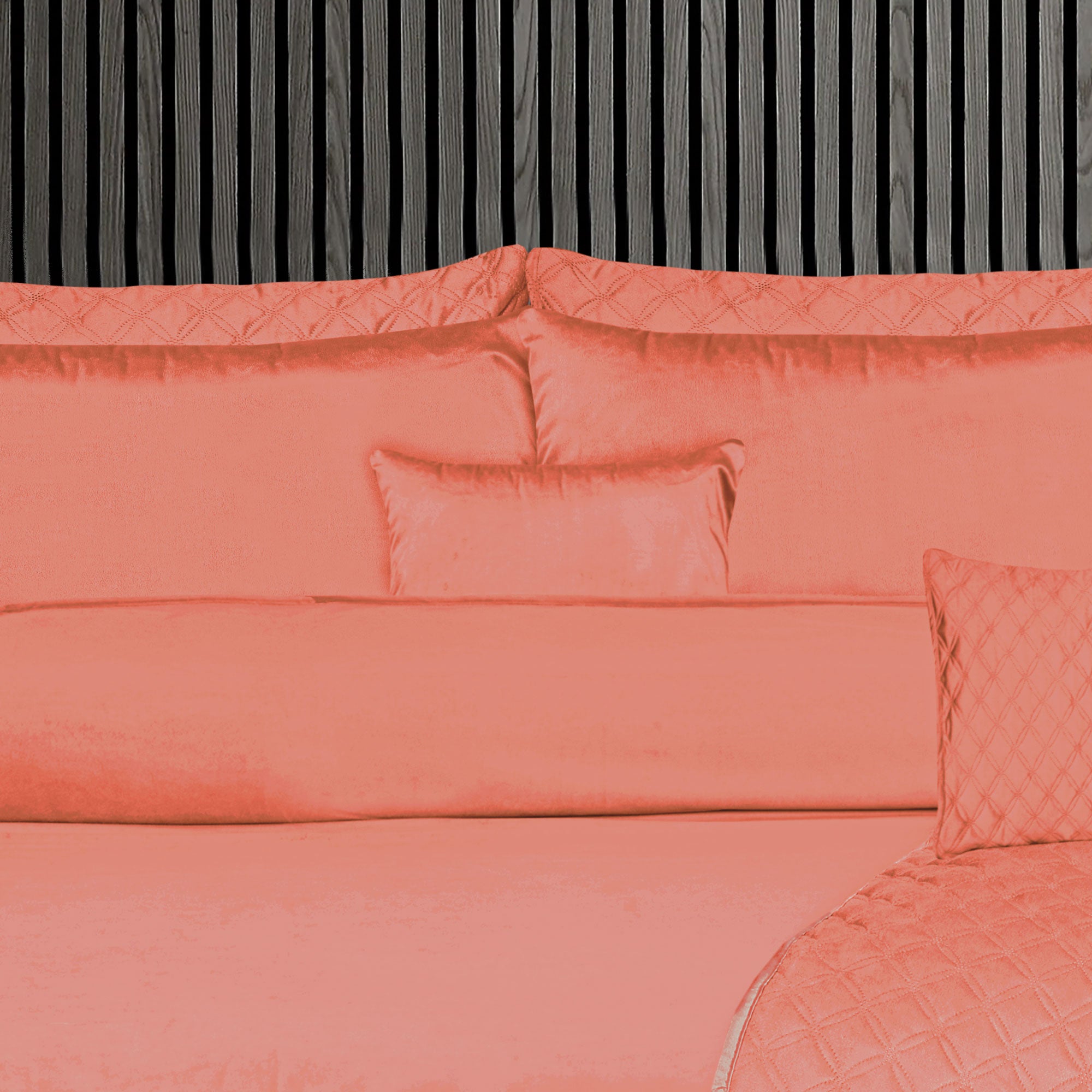 Luxury Pink Velvet Flat Sheet Bedding Set