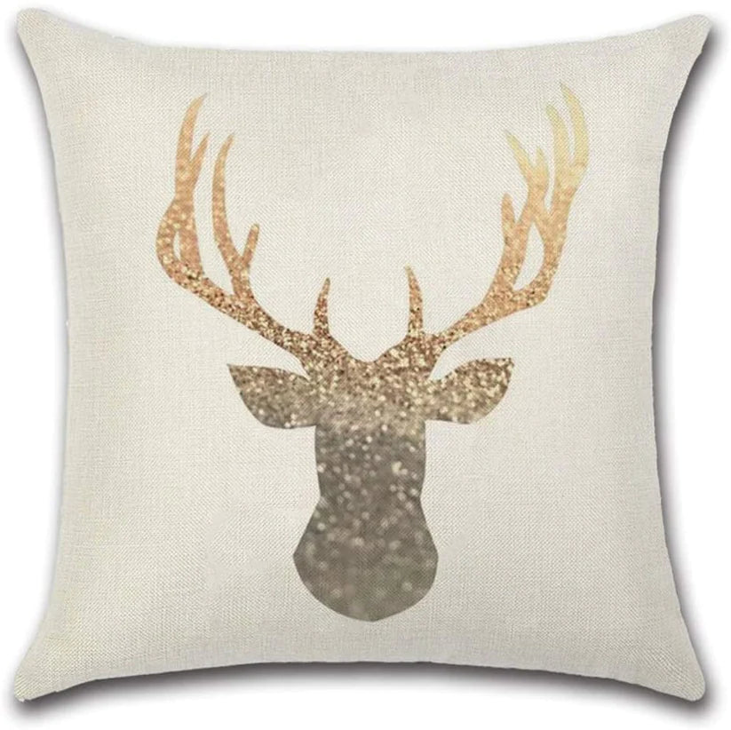 Deer Silhouette Cushion Covers (Pack of 4)