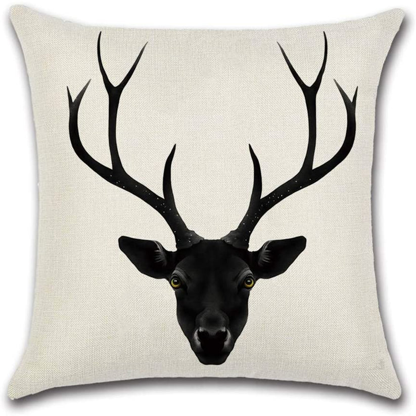 Deer Silhouette Cushion Covers (Pack of 4)