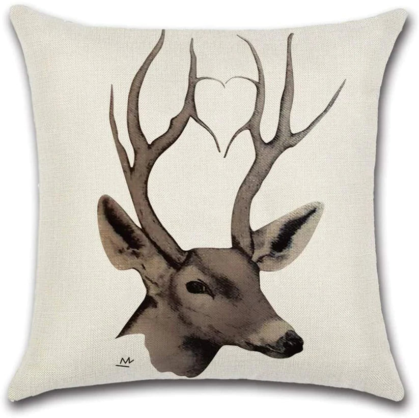 Deer Silhouette Cushion Covers (Pack of 4)