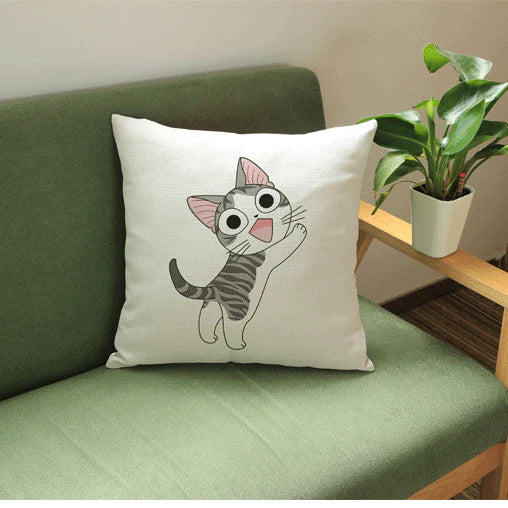 Cat Excitement Cushion Covers (Pack of 4)